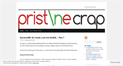 Desktop Screenshot of pristinecrap.com