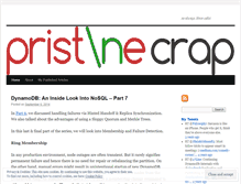 Tablet Screenshot of pristinecrap.com